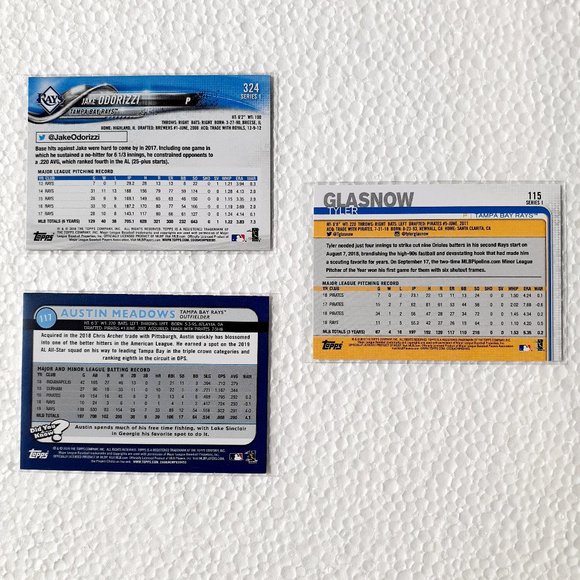 Tampa Bay Rays 9 Card Lot - BBL [27_1] - Picture 8 of 8